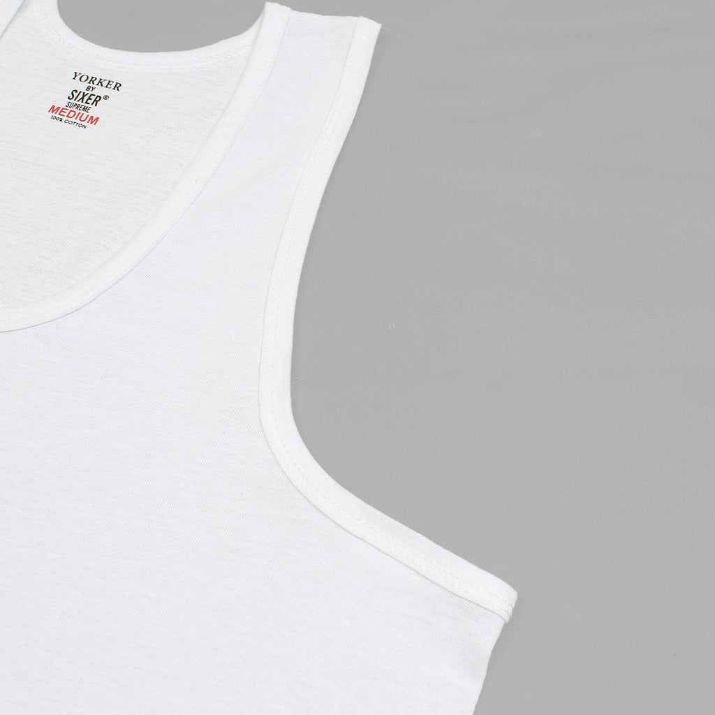 Yorker Men's Vest Sleeve Less 100% Cotton