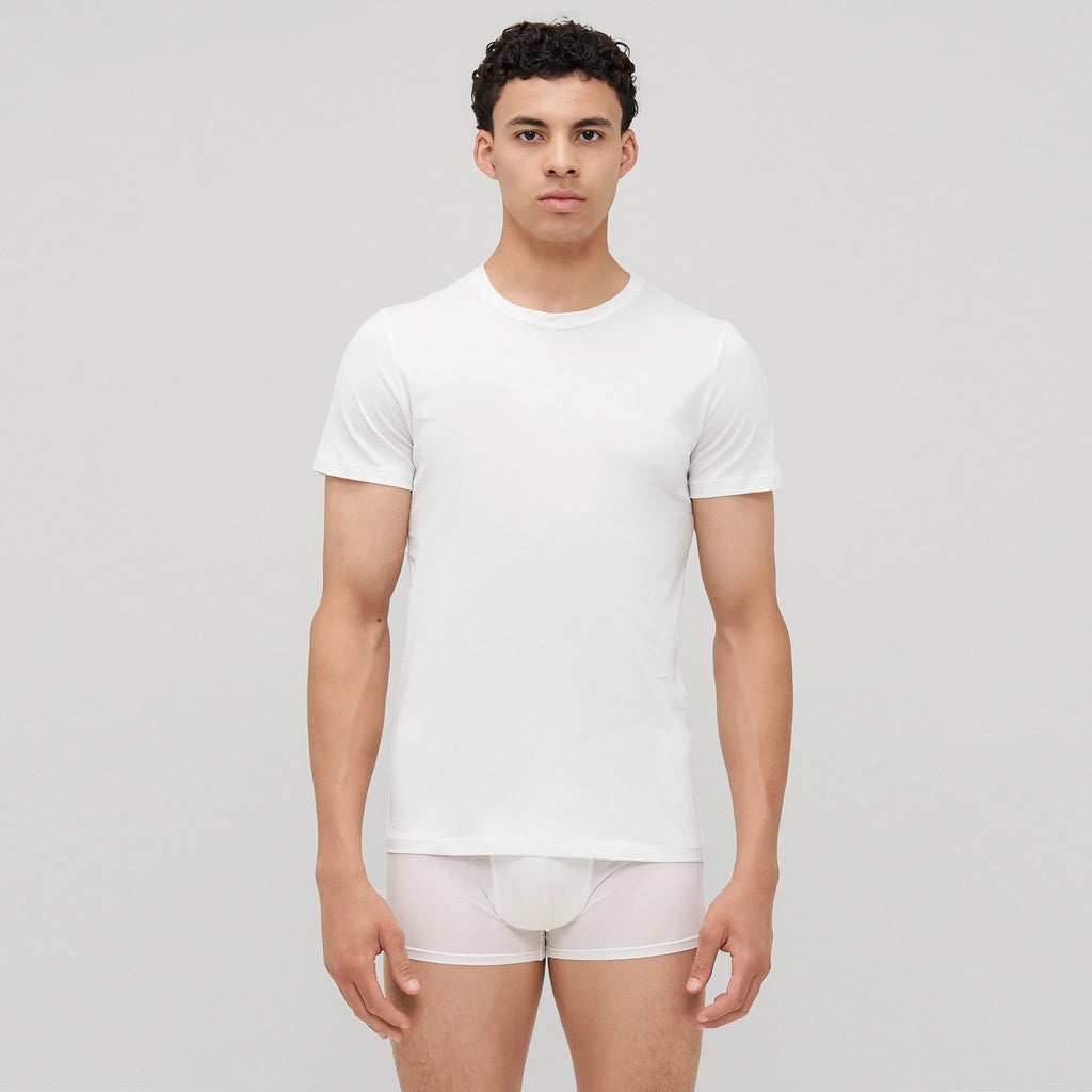 Yorker Men’s Crew Neck Undershirt 100% Cotton - Pack of 2