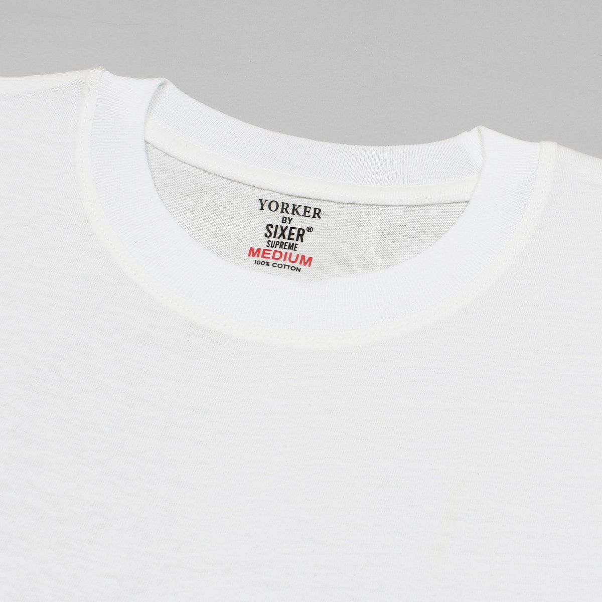 Yorker Men’s Crew Neck Undershirt 100% Cotton - Pack of 2