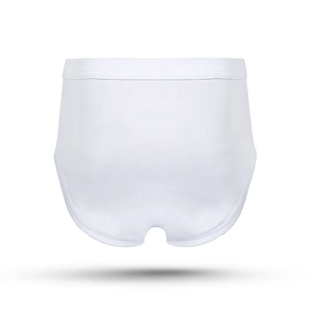 Sixer Supreme Men's Briefs - White - Pack of 3