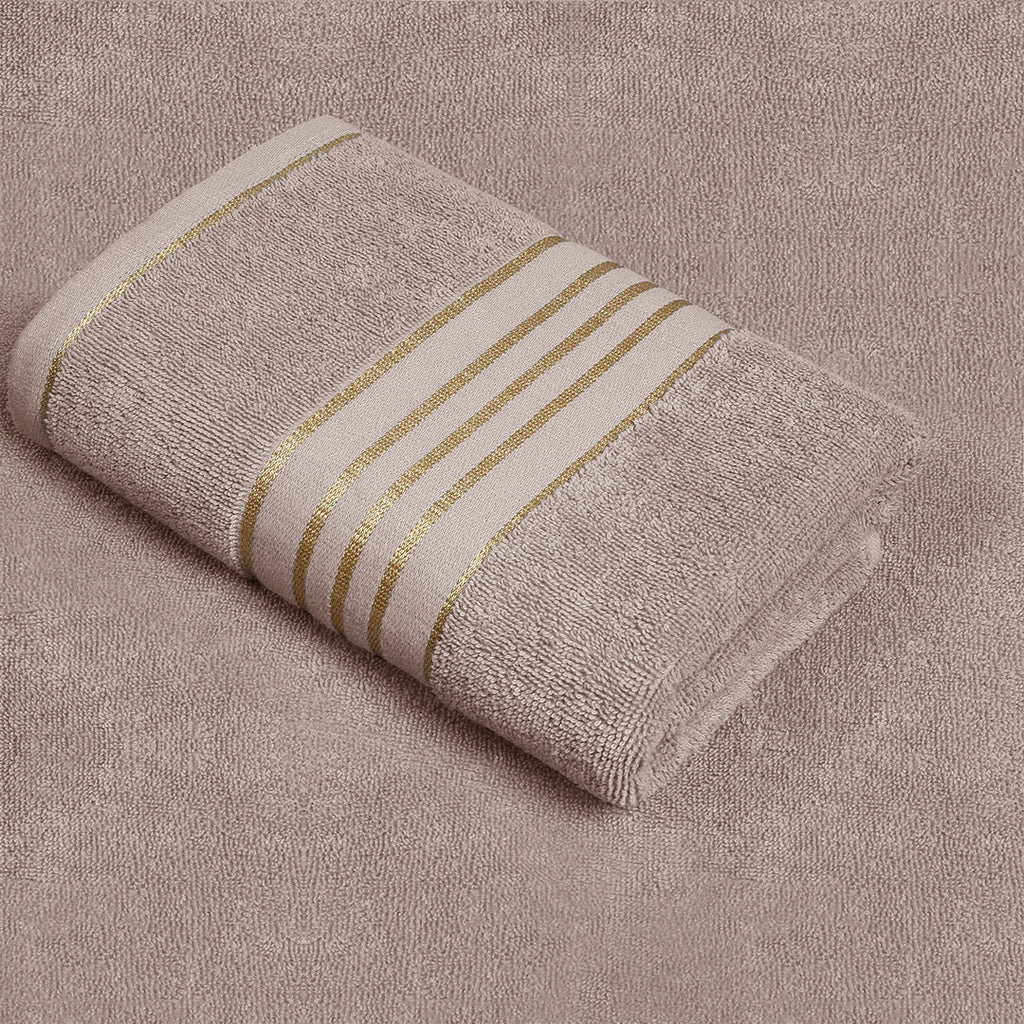 Combed Cotton Beige Towel Pack Of 2 & 4