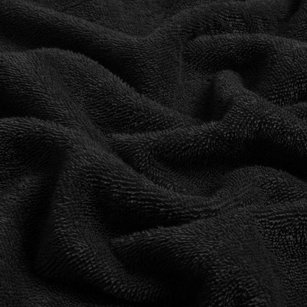 Combed Cotton Black Towel Pack Of 2 & 4