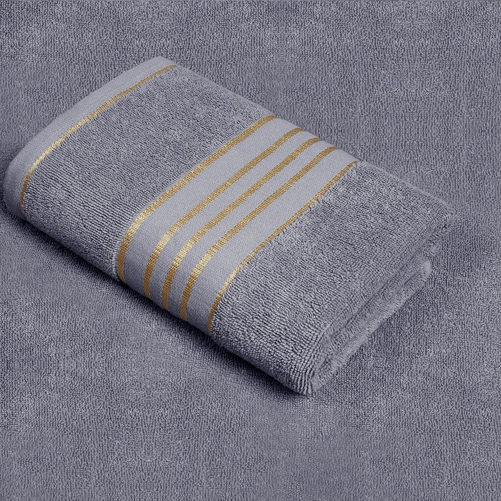 Combed Cotton Grey Towel Pack Of 2 & 4