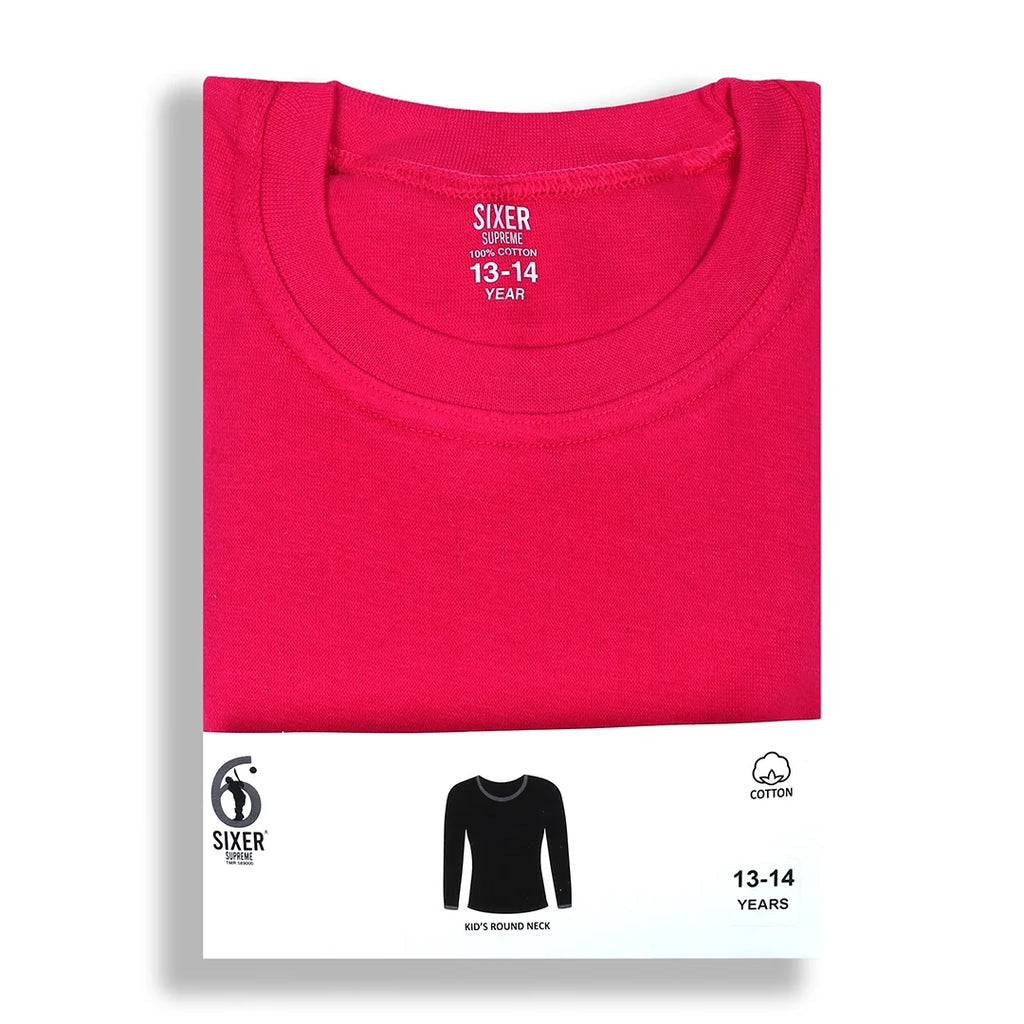 Kids Round Neck - Red