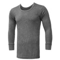 Men's Long Sleeves Woollen Thermal - Grey