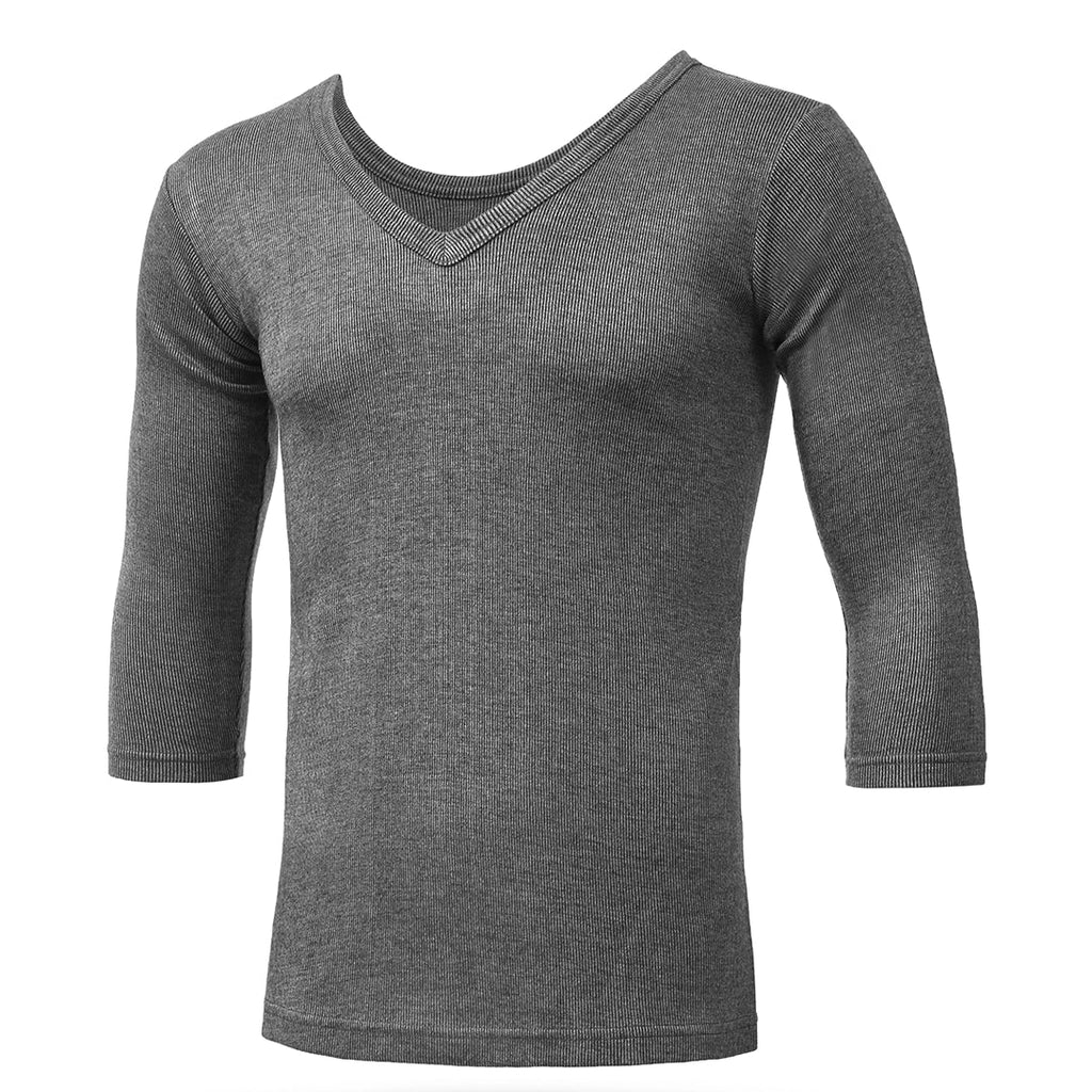 Women 3/4 Sleeves Woollen Thermal - Grey