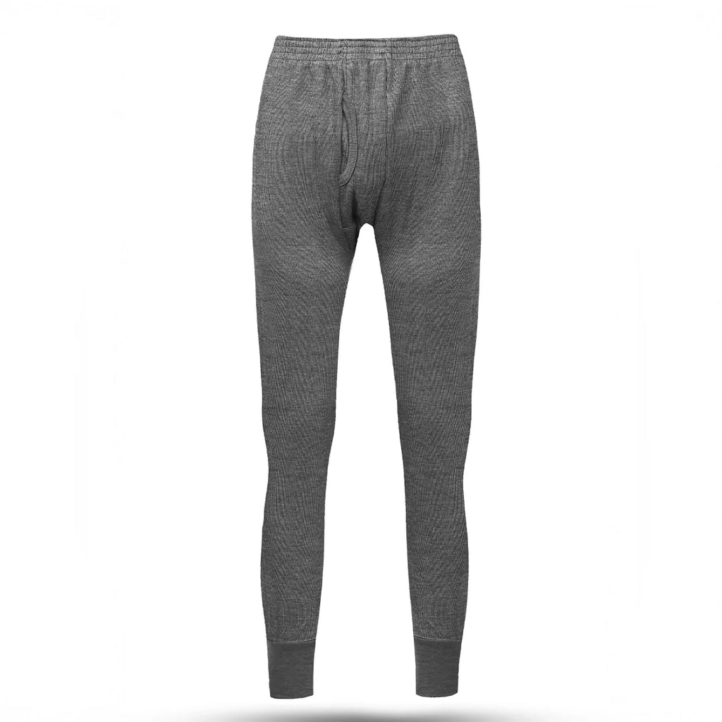 Men's Full Drawer Woollen Thermal - Grey