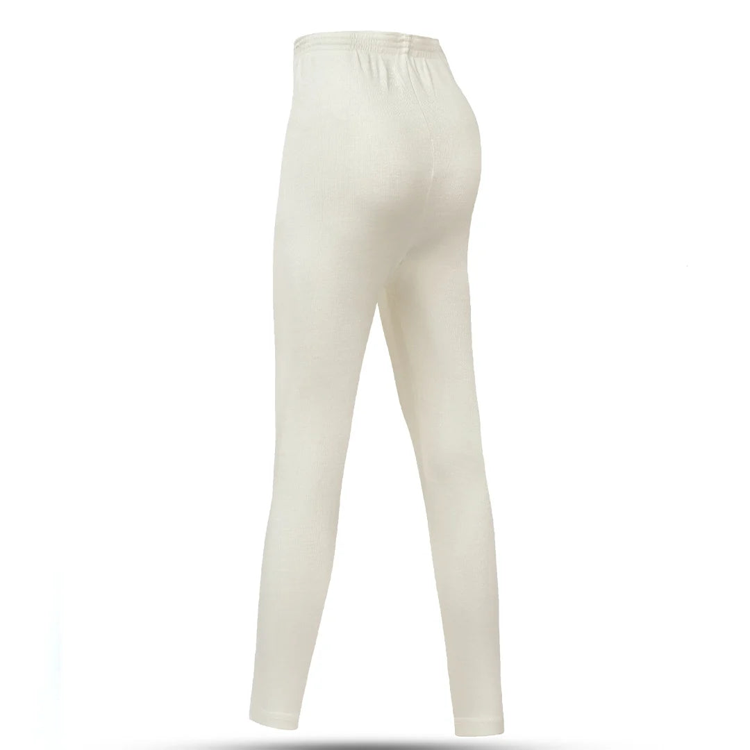 Women Full Drawer Woollen Thermal - Off White