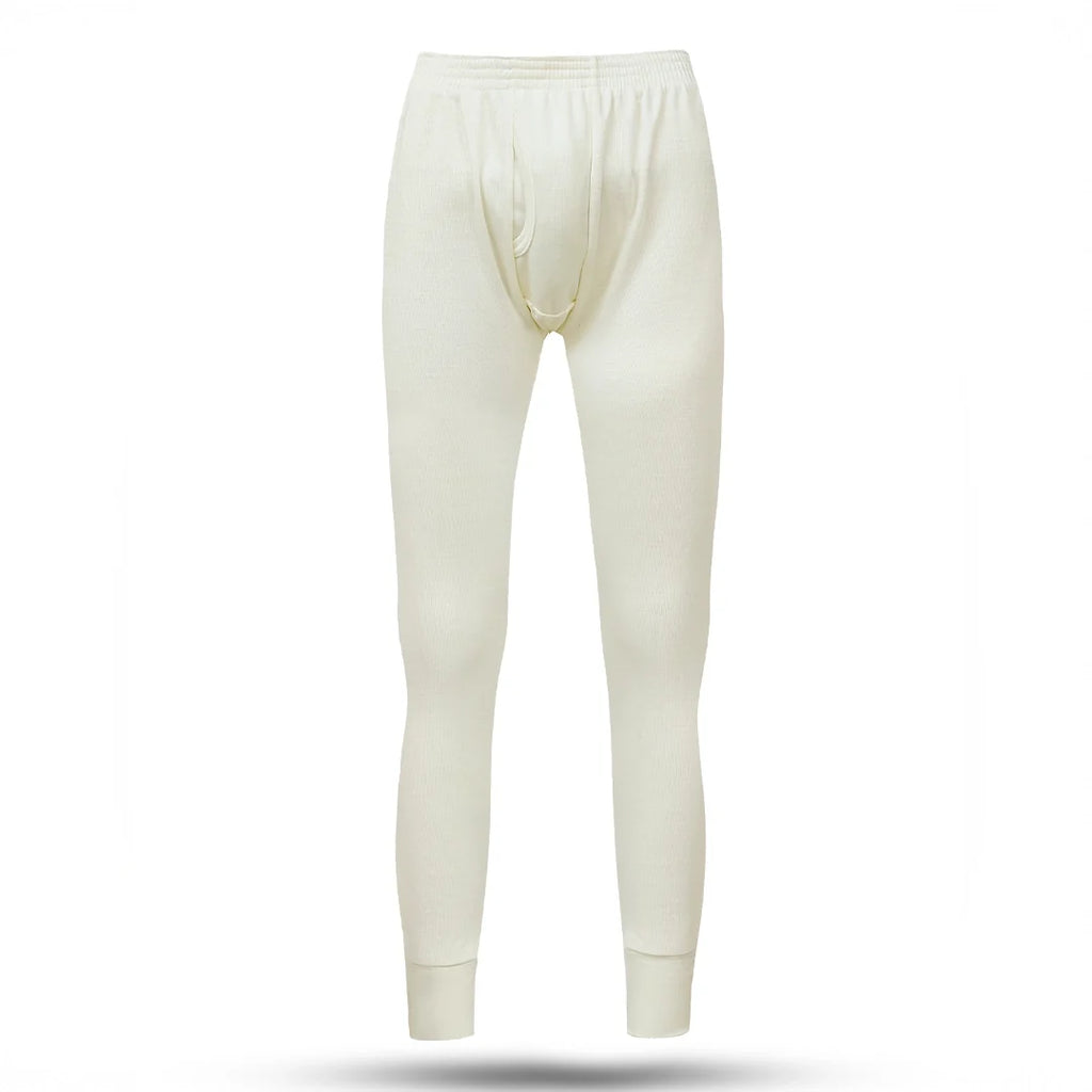 Men's Full Drawer Woollen Thermal - Off White