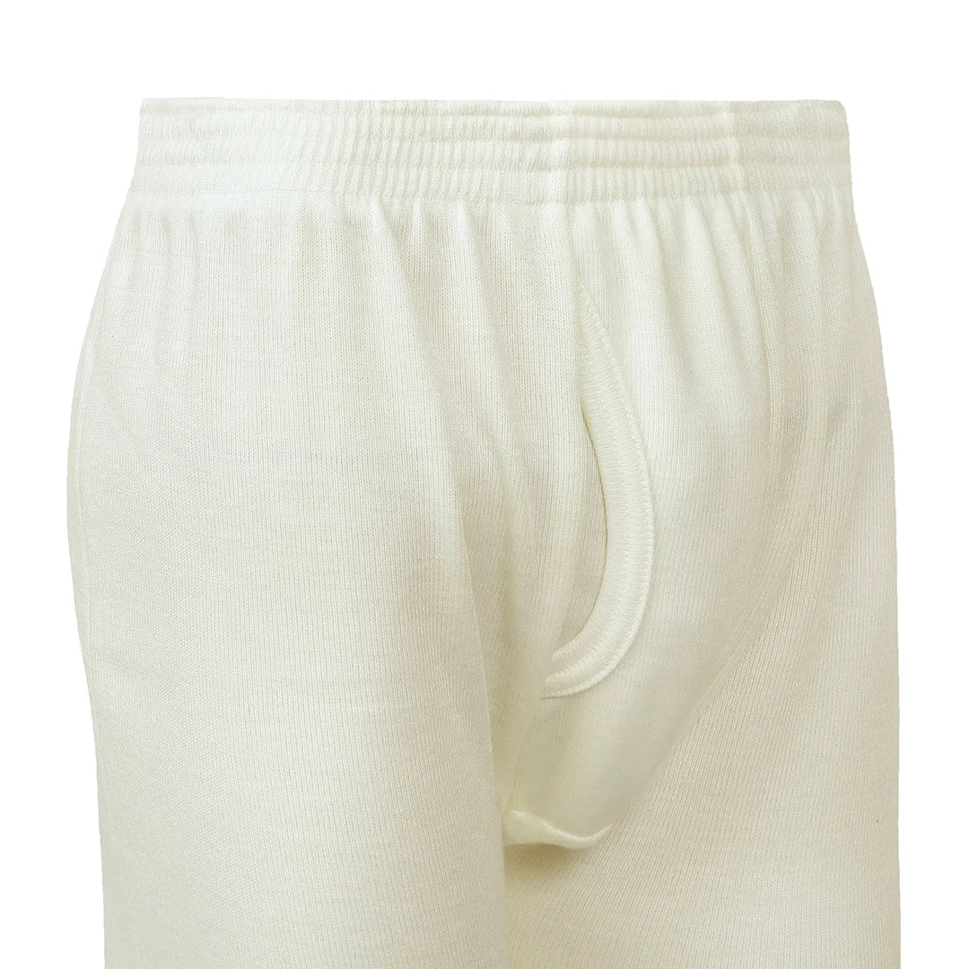 Men's Full Drawer Woollen Thermal - Off White