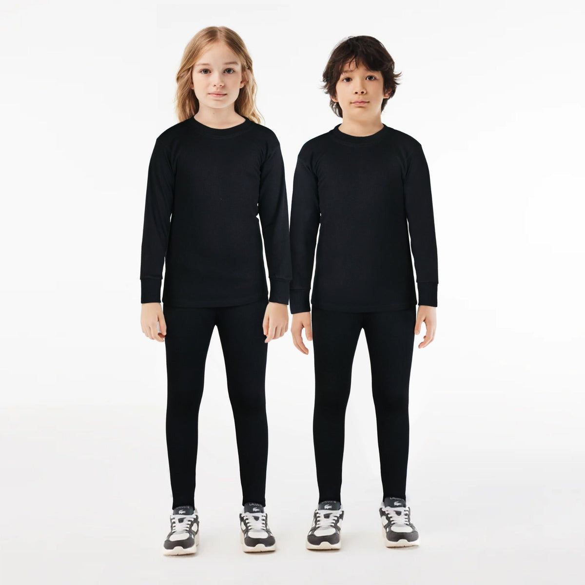 Kids Unisex Warmer 2 Pc Set - Black