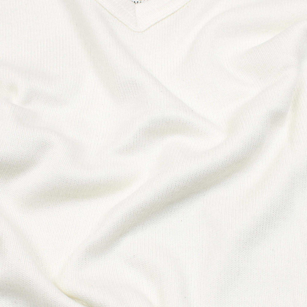 Women 3/4 Sleeves Woollen Thermal 2 Pc Set - Off White