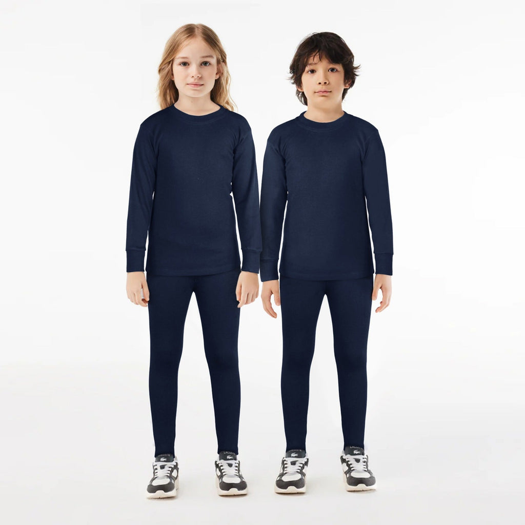 Kids Unisex Warmer 2 Pc Set - Navy Blue