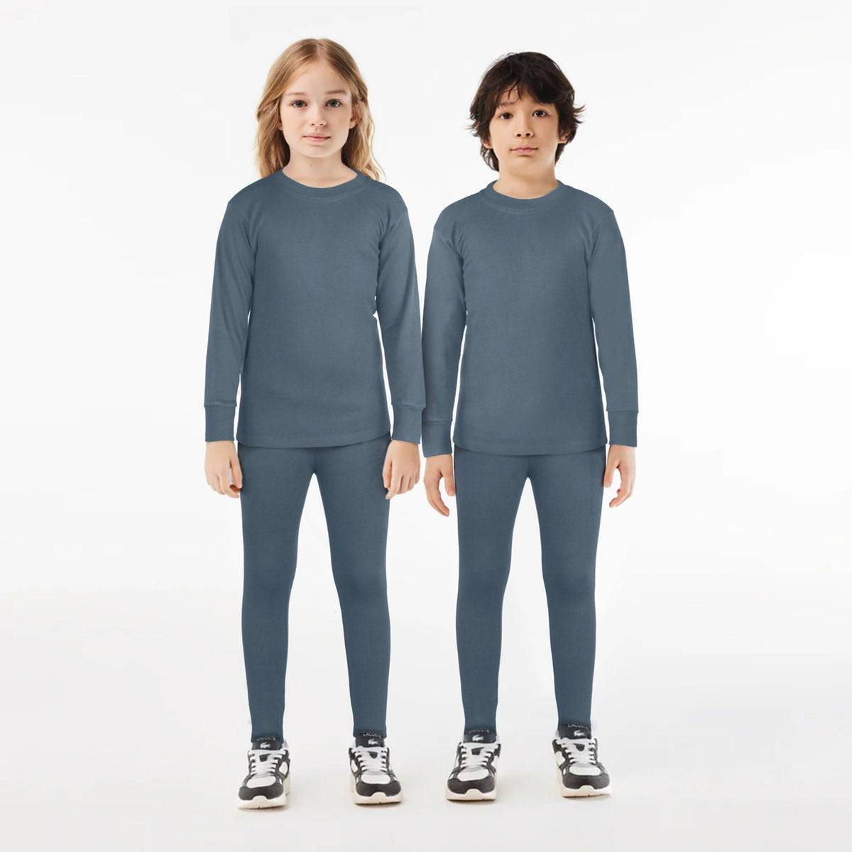 Kids Unisex Warmer 2 Pc Set - Grey