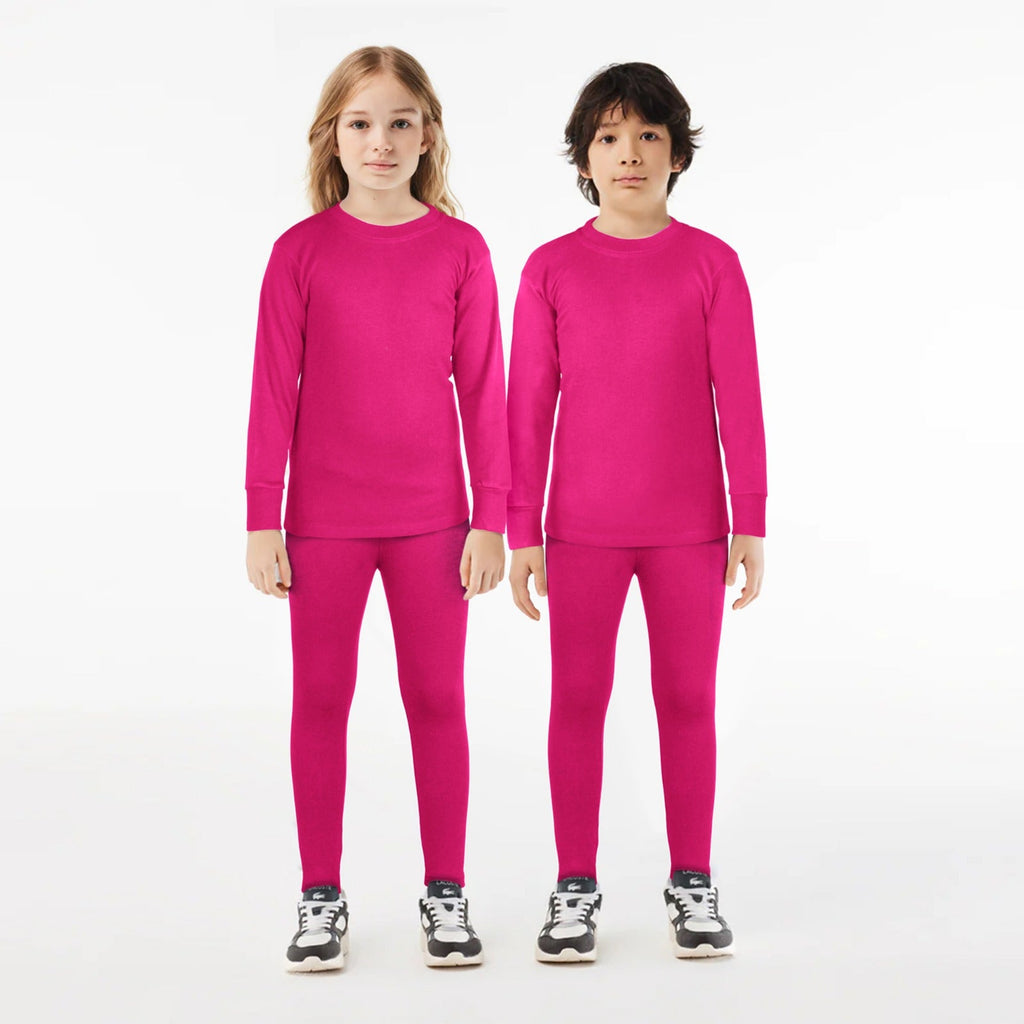 Kids Unisex Warmer 2 Pc Set - Pink