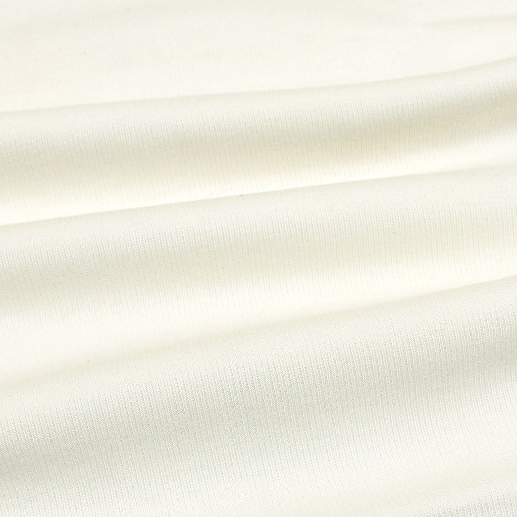 Men's Long Sleeves Woollen Thermal 2 Pc Set -Off White