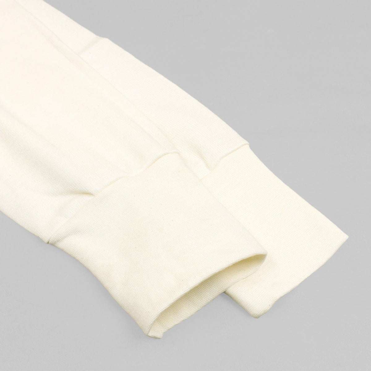 Men's Long Sleeves Woollen Thermal 2 Pc Set -Off White