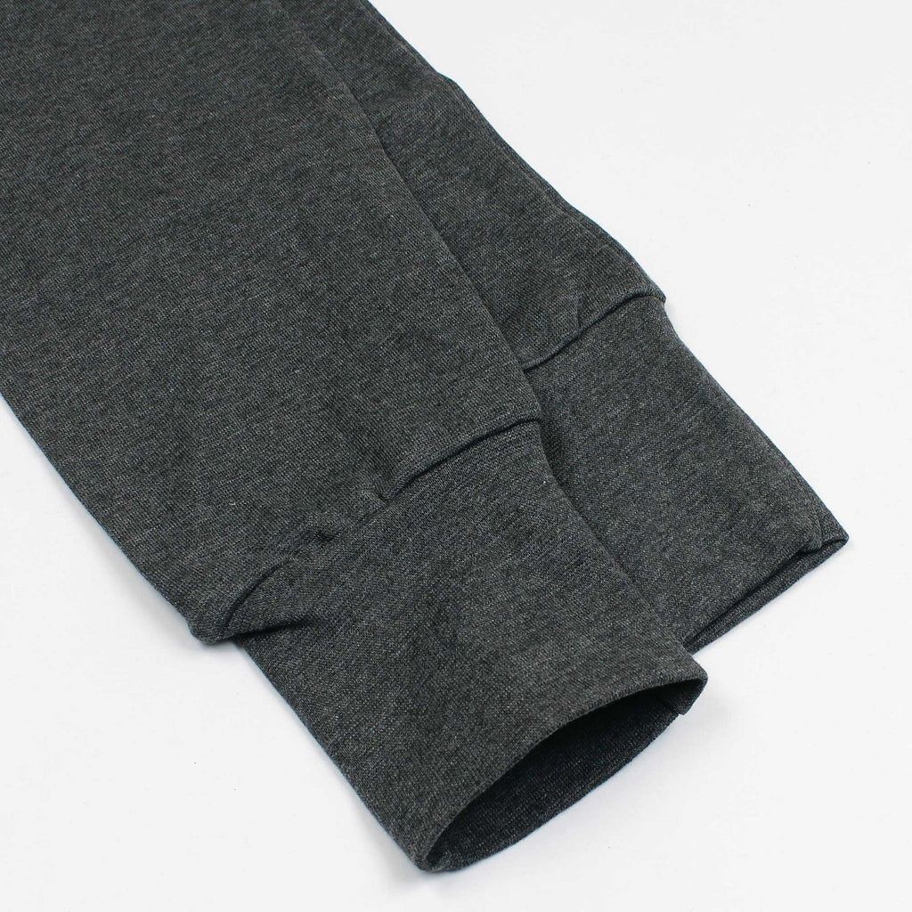 Men's Long Sleeves Warmer 2 Pc Set-Dark Grey