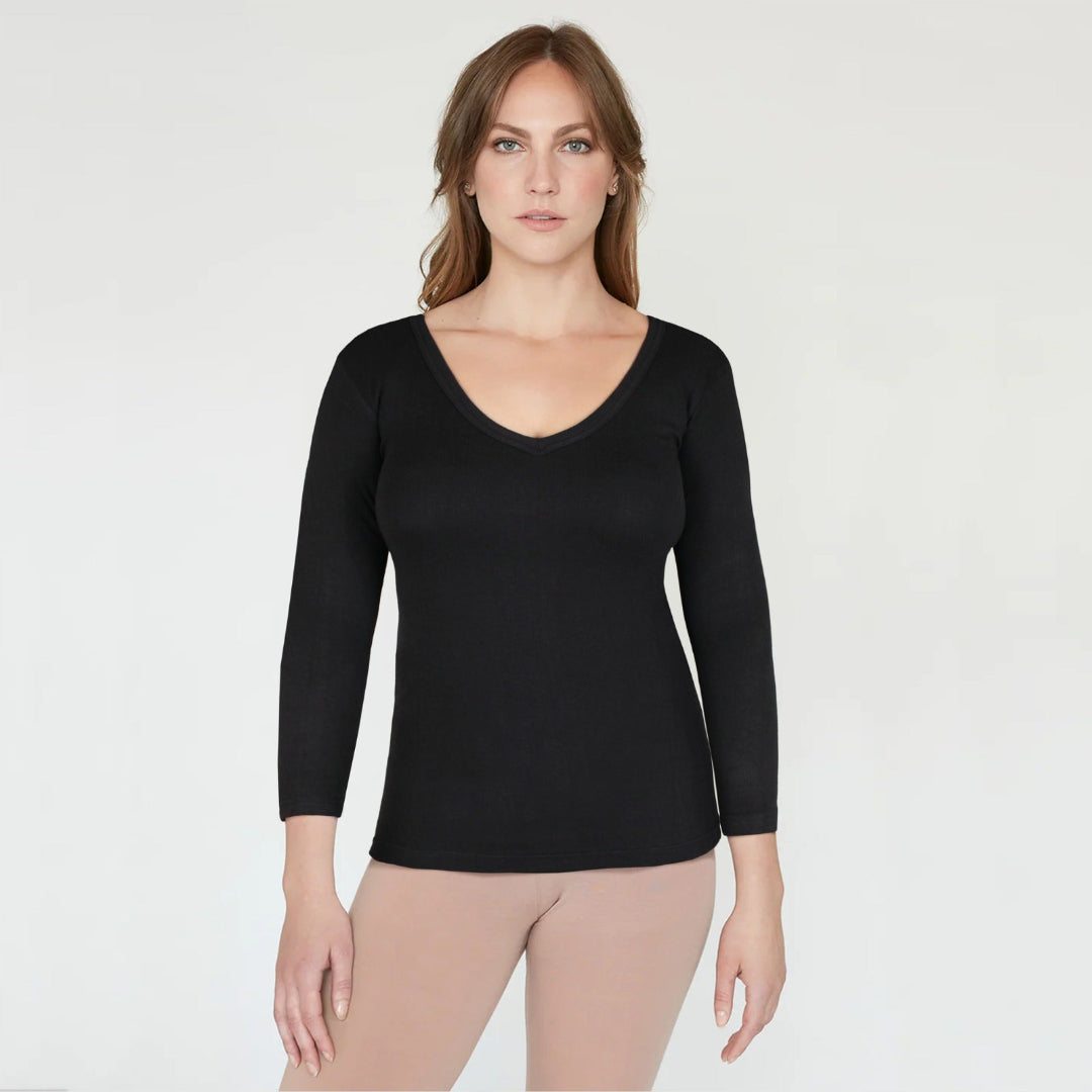 Women 3/4 Sleeves Warmer-Black