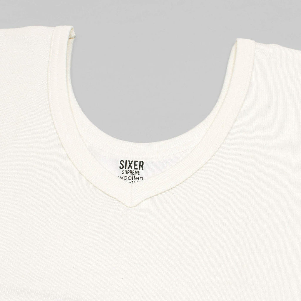 Women's 3/4 Sleeves Woollen Thermal - Off White