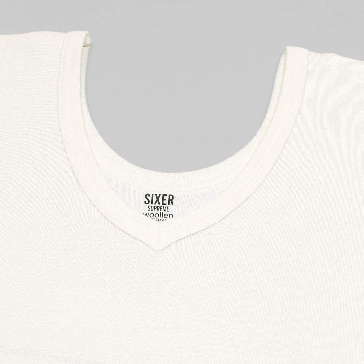 Women's 3/4 Sleeves Woollen Thermal - Off White