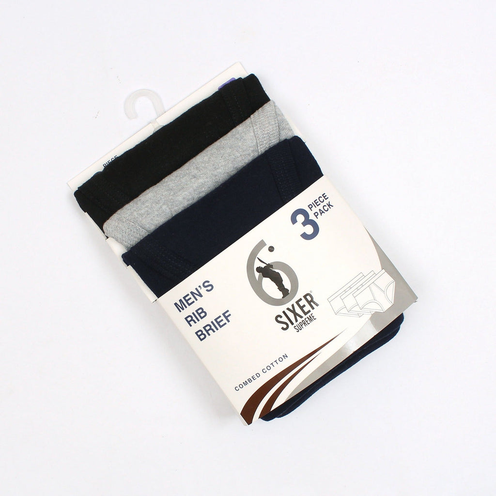 Sixer Supreme Men's Briefs - Pack of 3