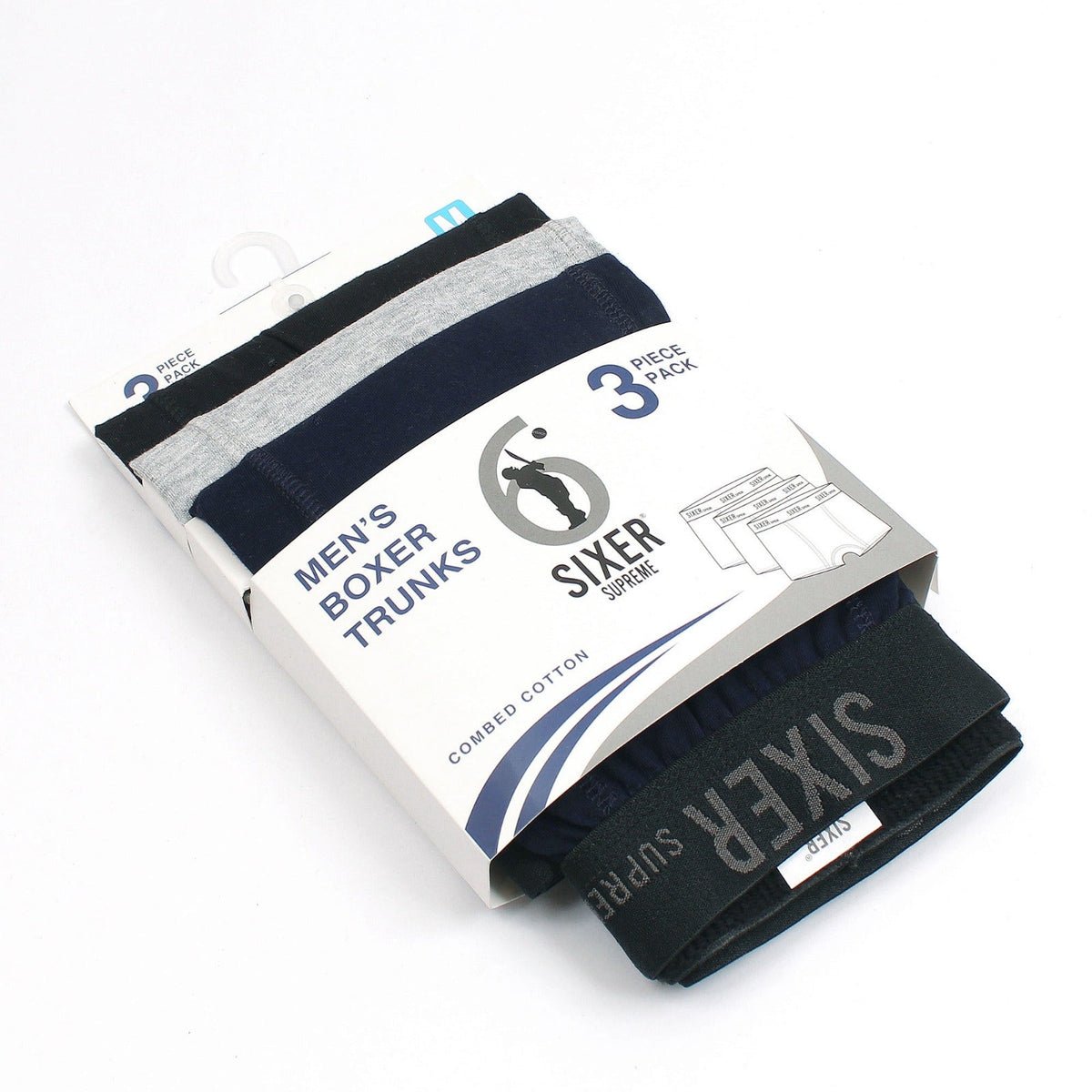 Sixer Supreme Men's Boxer Shorts - Pack of 3