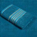 Combed Cotton Teal Towel Pack Of 2 & 4